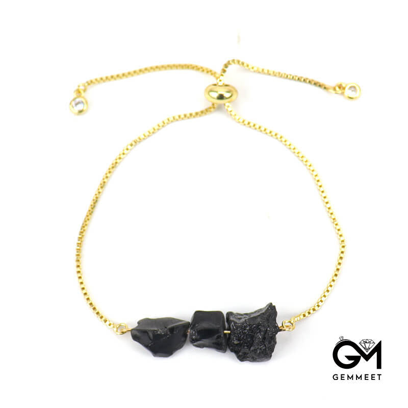 Crystal Push-pull Gold Bracelet