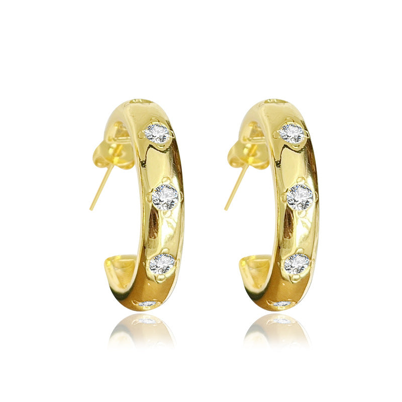 Diamond Ring Premium Earring