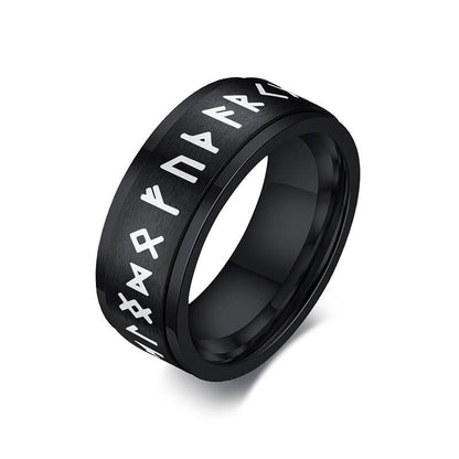 Minimalism Viking Symbol Rotatable Ring