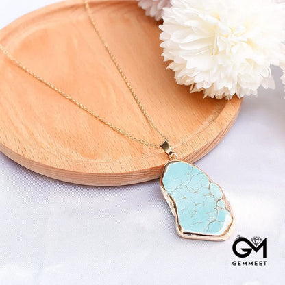 Delicate Irregular Turquoise Necklace