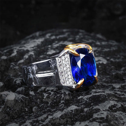 Sri Lankan Sapphire Men's Ring