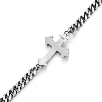 Cross Sterling Silver Cuban Chains