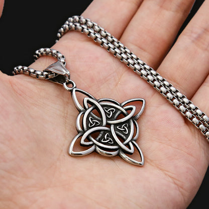 Viking Celtic Knot Pendant Titanium Steel Necklace