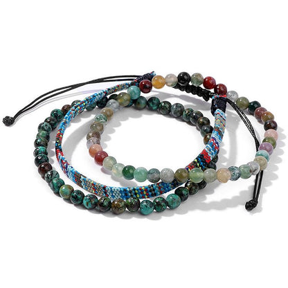 Bohemia Africa Turquoise Crystal Bracelet Set