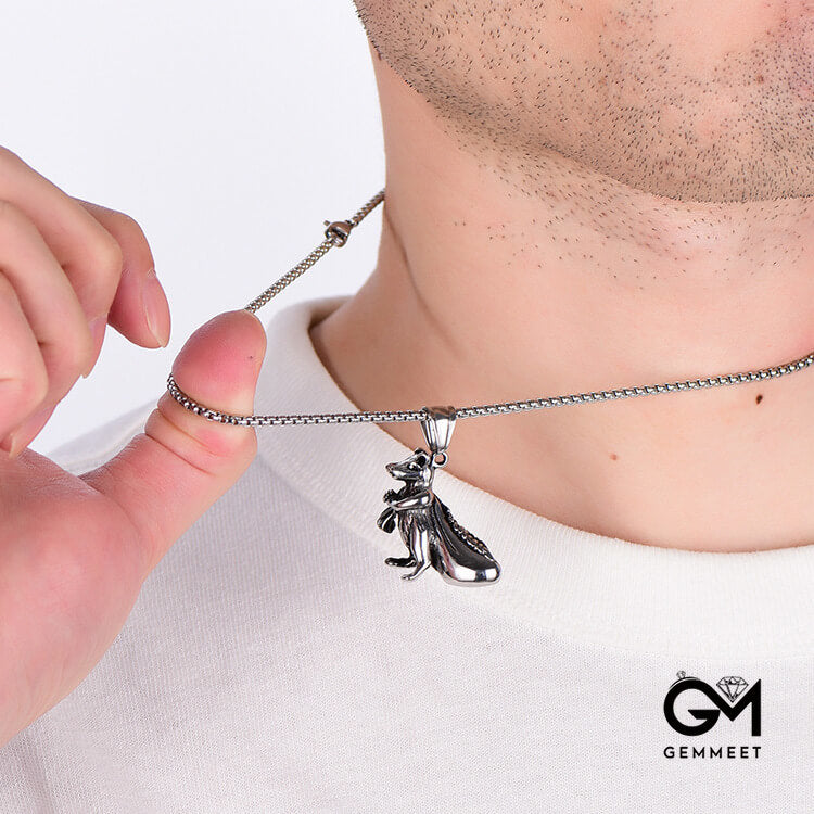 Stainless Steel Mickey Mouse Necklace