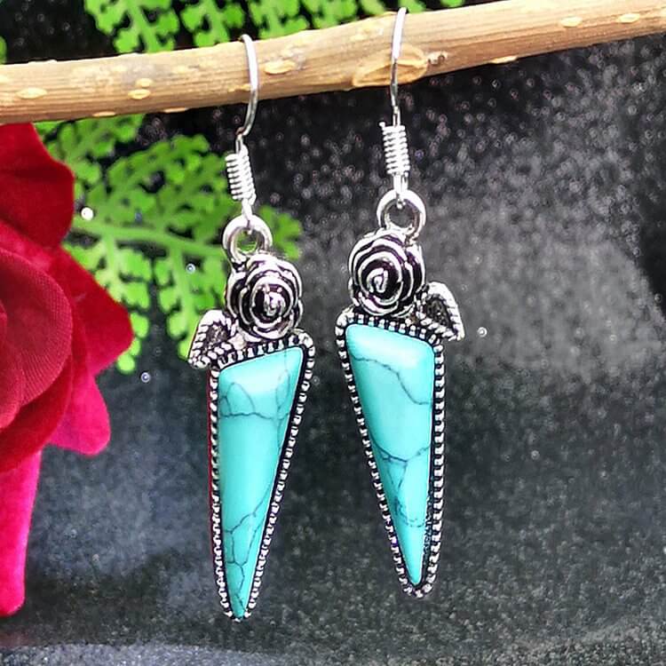 Turquoise Water Droplet Earrings