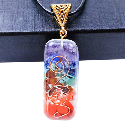 Orgone Chakra Natural Stone Pendant Necklace