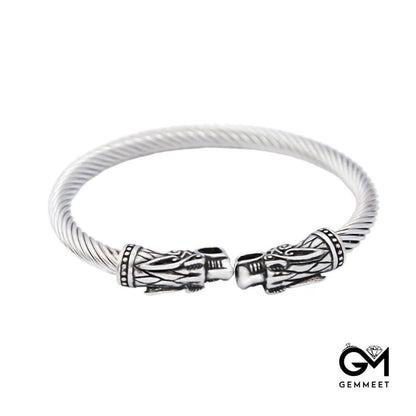 Viking Titanium Steel Solid Faucet Bracelet