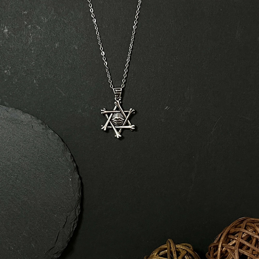 Men's Hexagram Demon's Eye Necklace