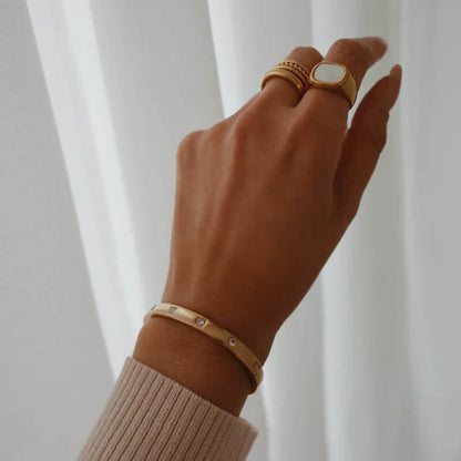 Women's Trending Gold Baguette Bracelet