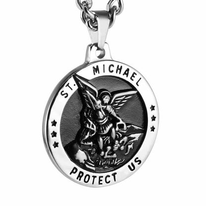 St Michael Catholic Medal Necklace