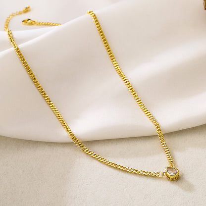 Cute Pendant Cuban Chain Necklace