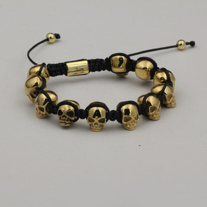 Punk Knit Skull Bracelet