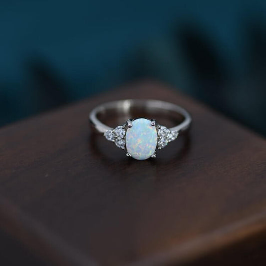 Oval Opal Ring