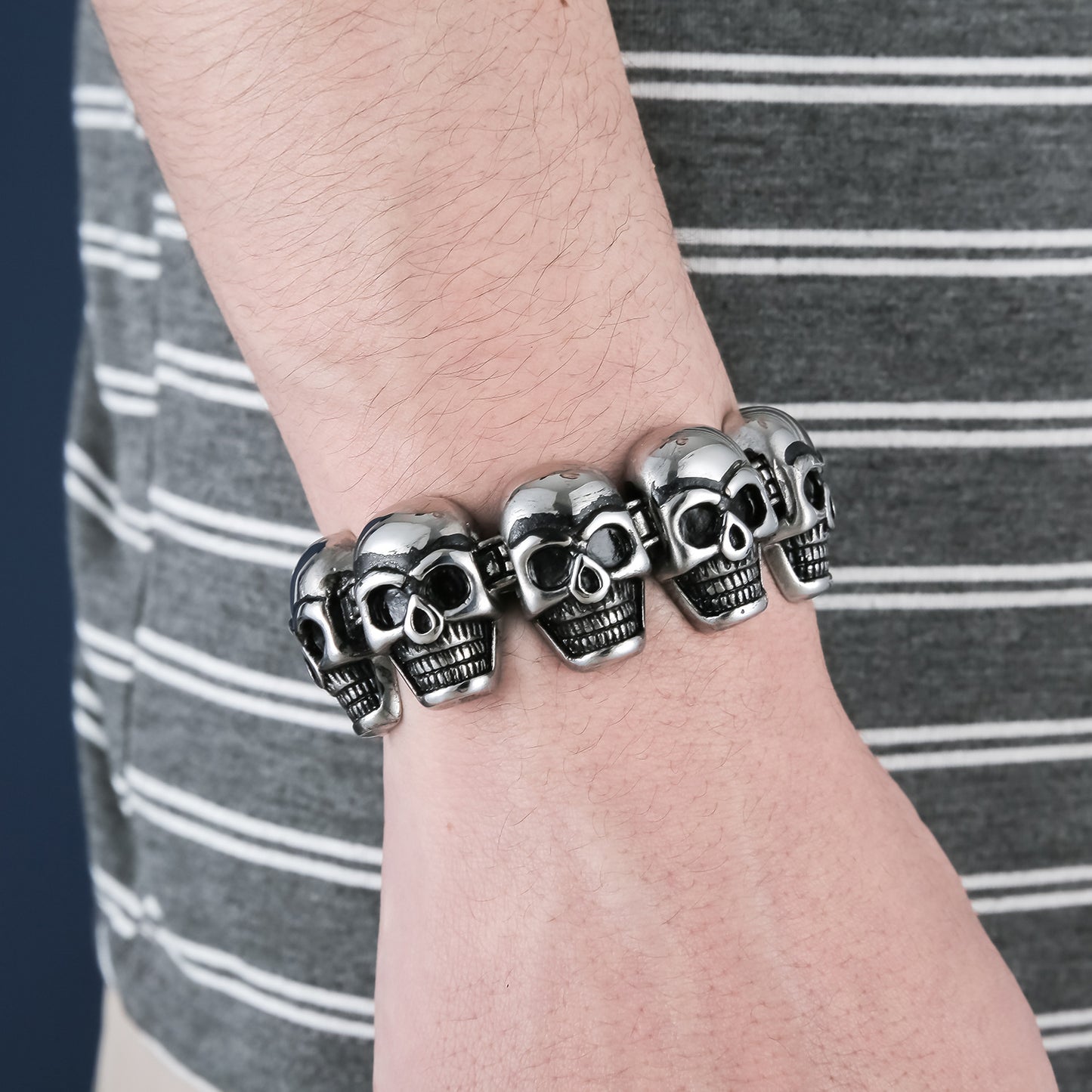 Punk Men's Skull Bracelet