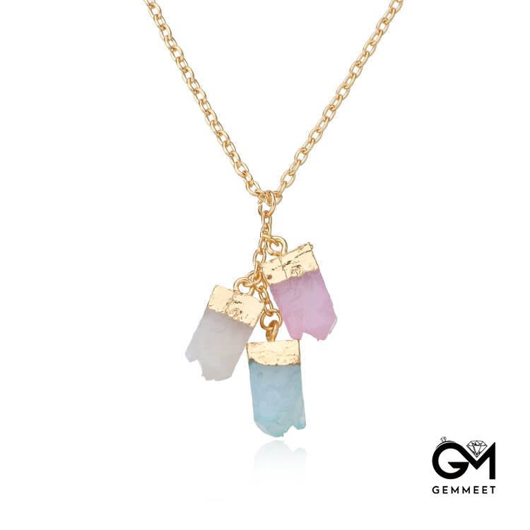 Colorful Crystal Pendant Necklace