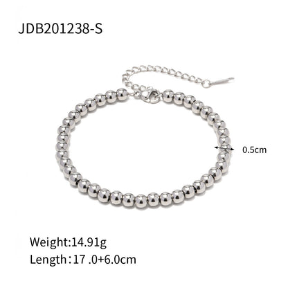 Titanium Steel 18K Steel Ball Bracelet for Women