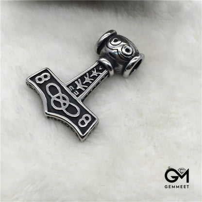 Viking Thor's Hammer Character Necklace for Men