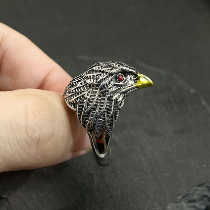 Retro Majestic Eagle Ring