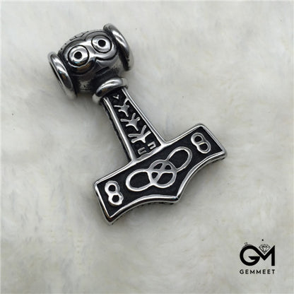 Viking Thor's Hammer Character Necklace for Men