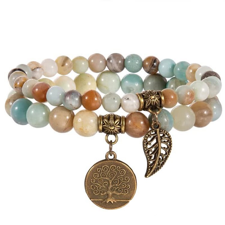 Amazonite Growth Tree Of Life Bracelet