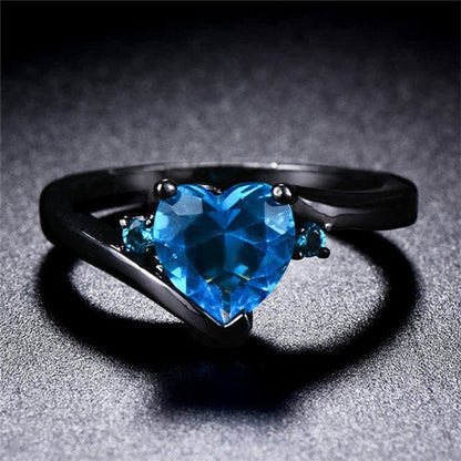 Colors Zircon Crystal Birthstone Ring