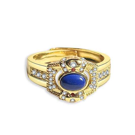 Retro Palace Blue Stone Ring