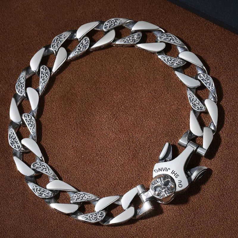 Men's Hollow Iron Chain Bracelet