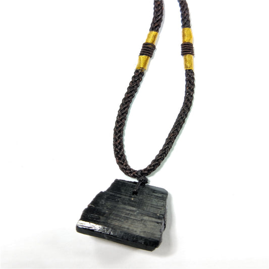 Natural Tourmaline Stone Protection Necklace