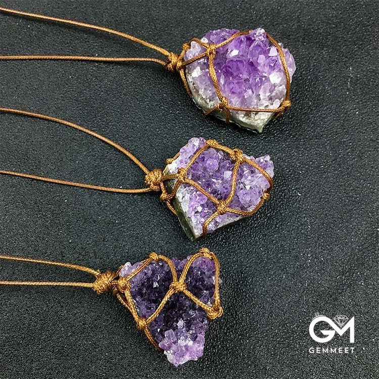 Amethyst Rough Stone Necklace