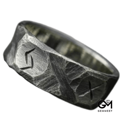 Vintage Viking Rune Hip Hop Ring