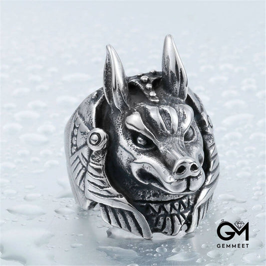 Vintage Stereoscopic Wolf Ring