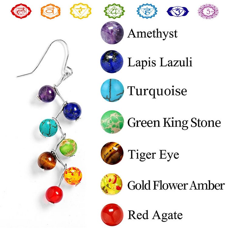 Bead Shape Orgone Chakra Healing Earrings