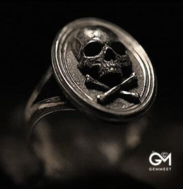 Vintage Personality Seal Skull Ring