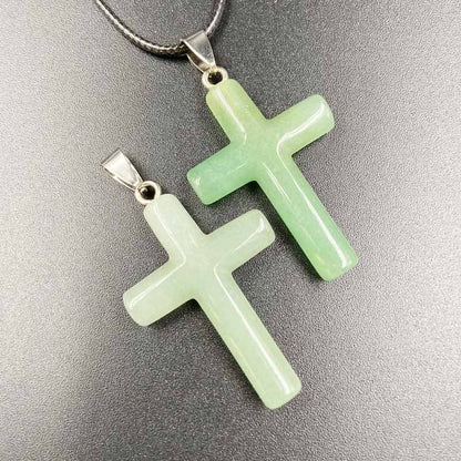 Colour Crystal Cross Healing Pendant