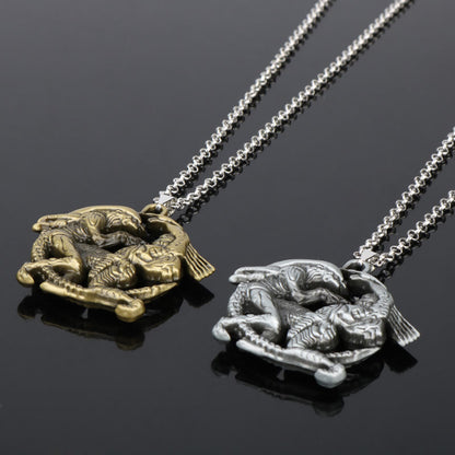 Alloy Aliens Predator Pendant Necklace