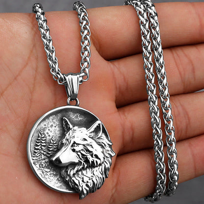 Men's Viking Wolf Necklace