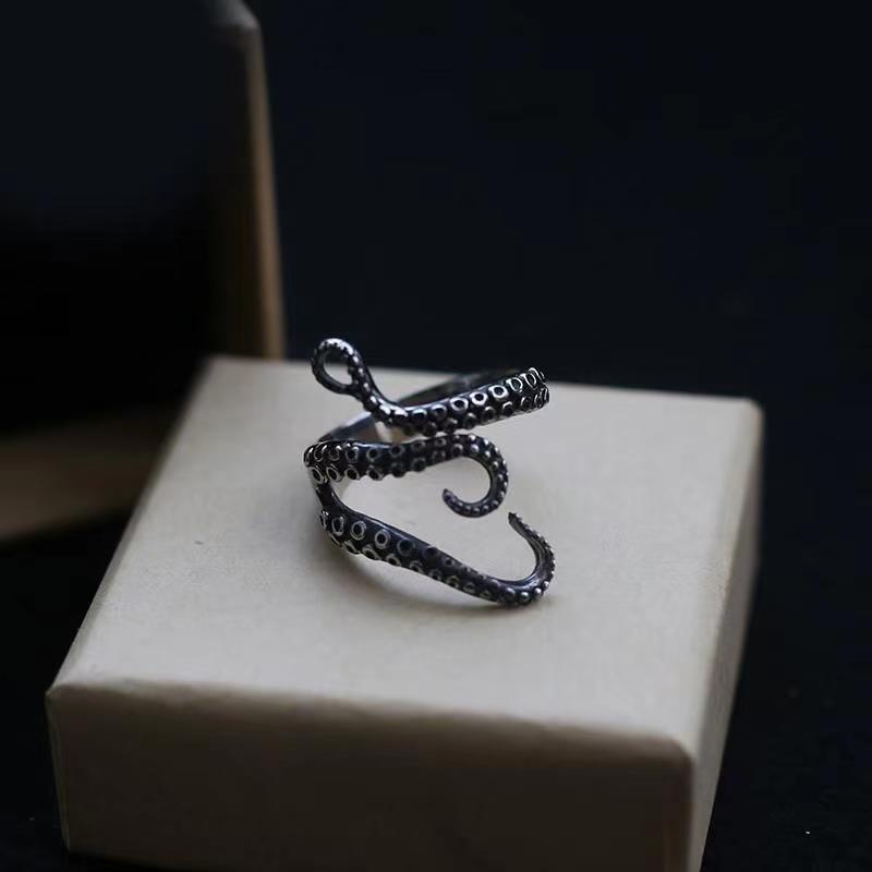 Vintage Men's Octopus Ring