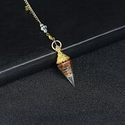 Crystal Resin Hexagonal Pyramid Pendulum