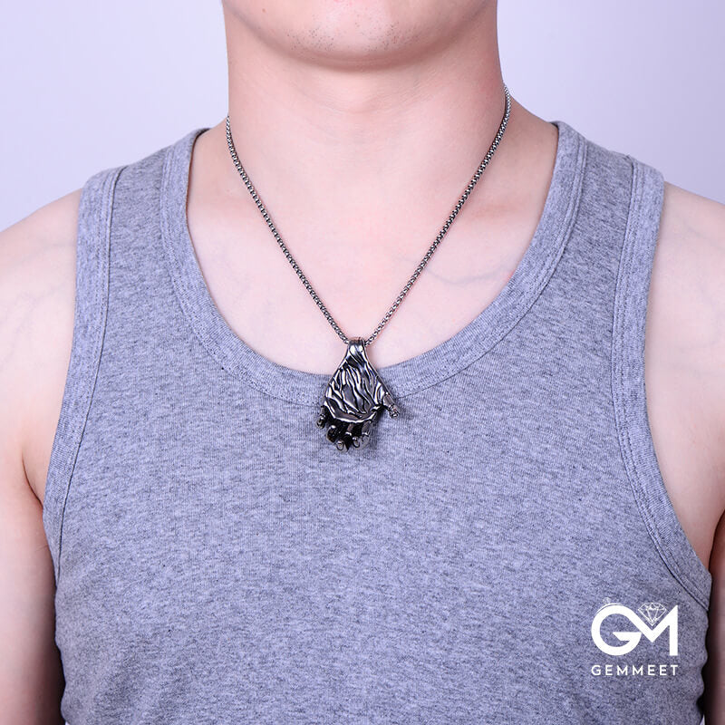 Stainless Steel Ghost Claw Necklace for Men