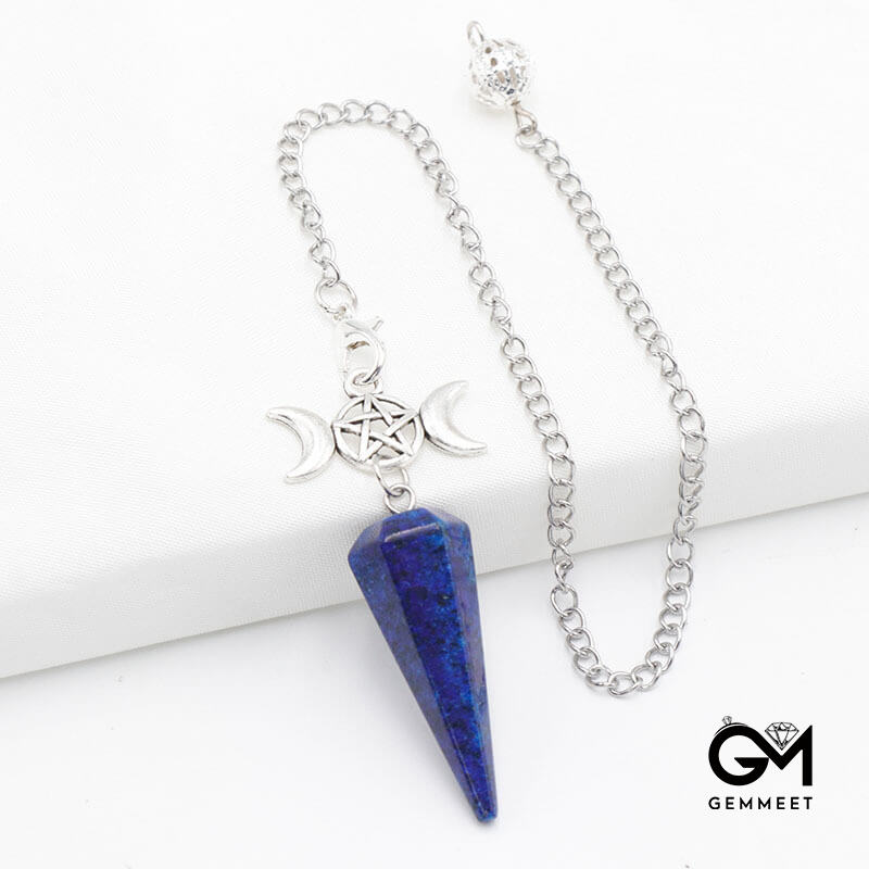 Meditation Healing Hexagon Crystal Pendulum