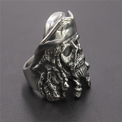 New Pirate Skull Ring