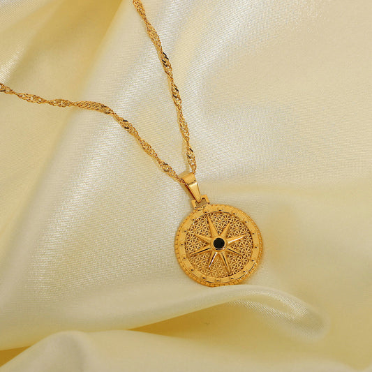 Elegant Star Disc Boho Necklace