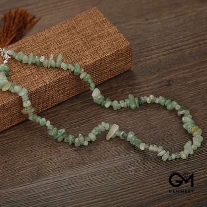 Hand-beaded Multicoloured Gravel Necklace