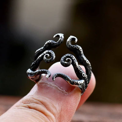 Men's Punk Octopus Tentacle Ring