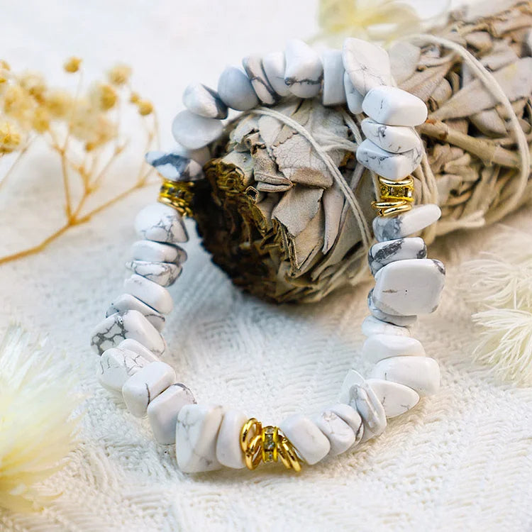 Irregular Stone Crystal Crushed Beads Bracelet