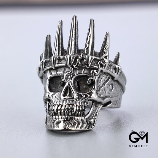 Crown Skull Titanium Steel Men's Ring