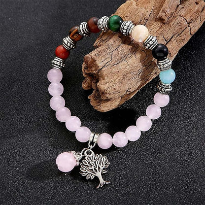 Rose Quartz Chakra Balance Bracelet