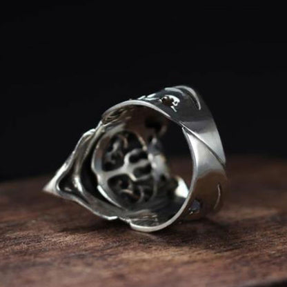 King of Ghost 3D Skull Adjustable Ring