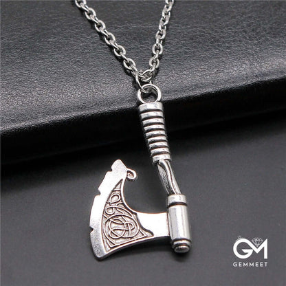 Personalized Tomahawk Alloy Amulet Necklace